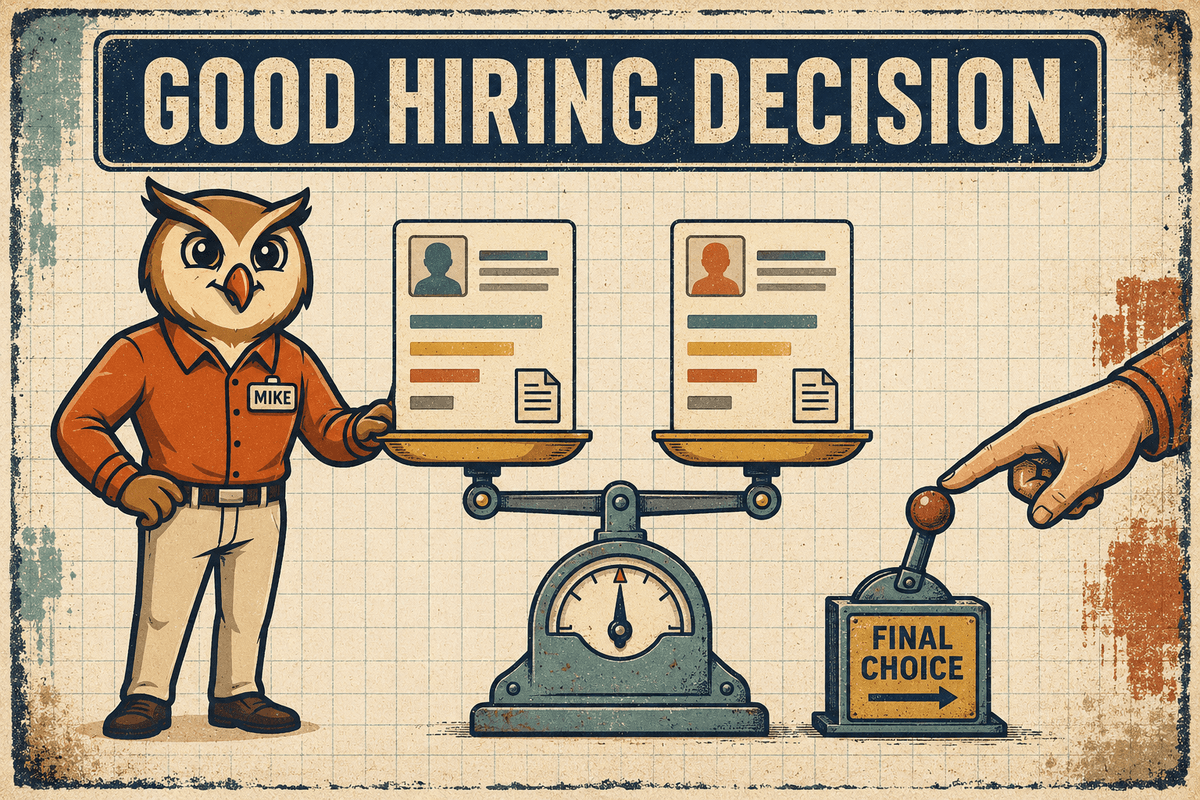 A good hiring decision compares evidence while keeping the final choice with a person.