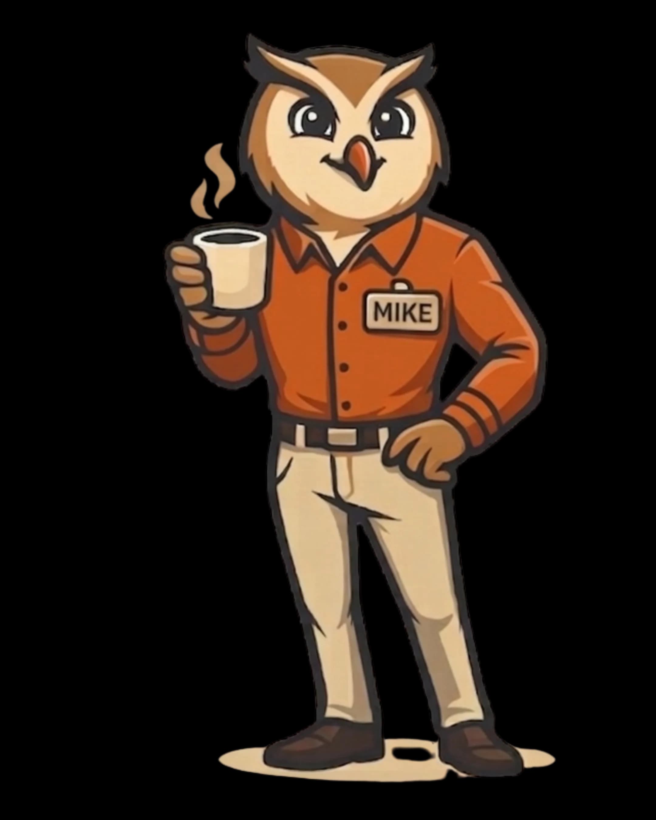 Mike the owl mascot