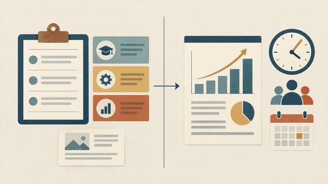 Pre-hire interview and assessment evidence kept separate from the performance, productivity, contribution and retention outcomes measured after hiring.